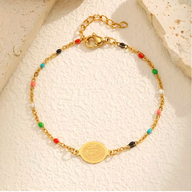 Bohemian Virgin Bead Bracelet