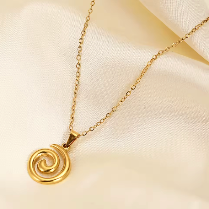 Spiral Pendant Necklace