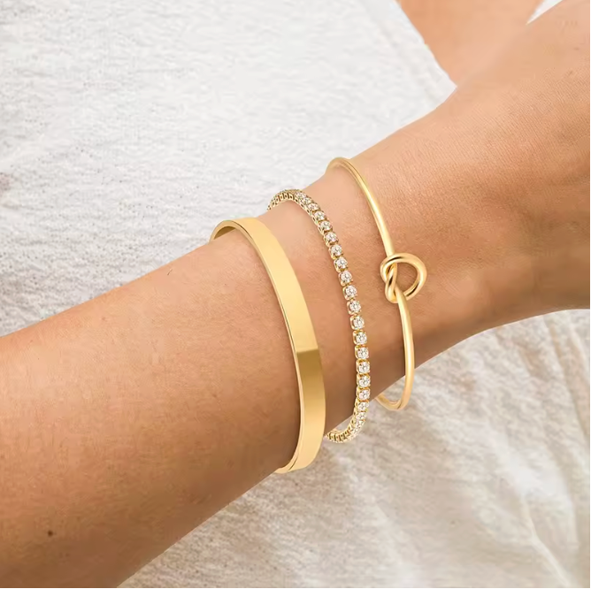 Liora's Three-Piece Bracelet Set